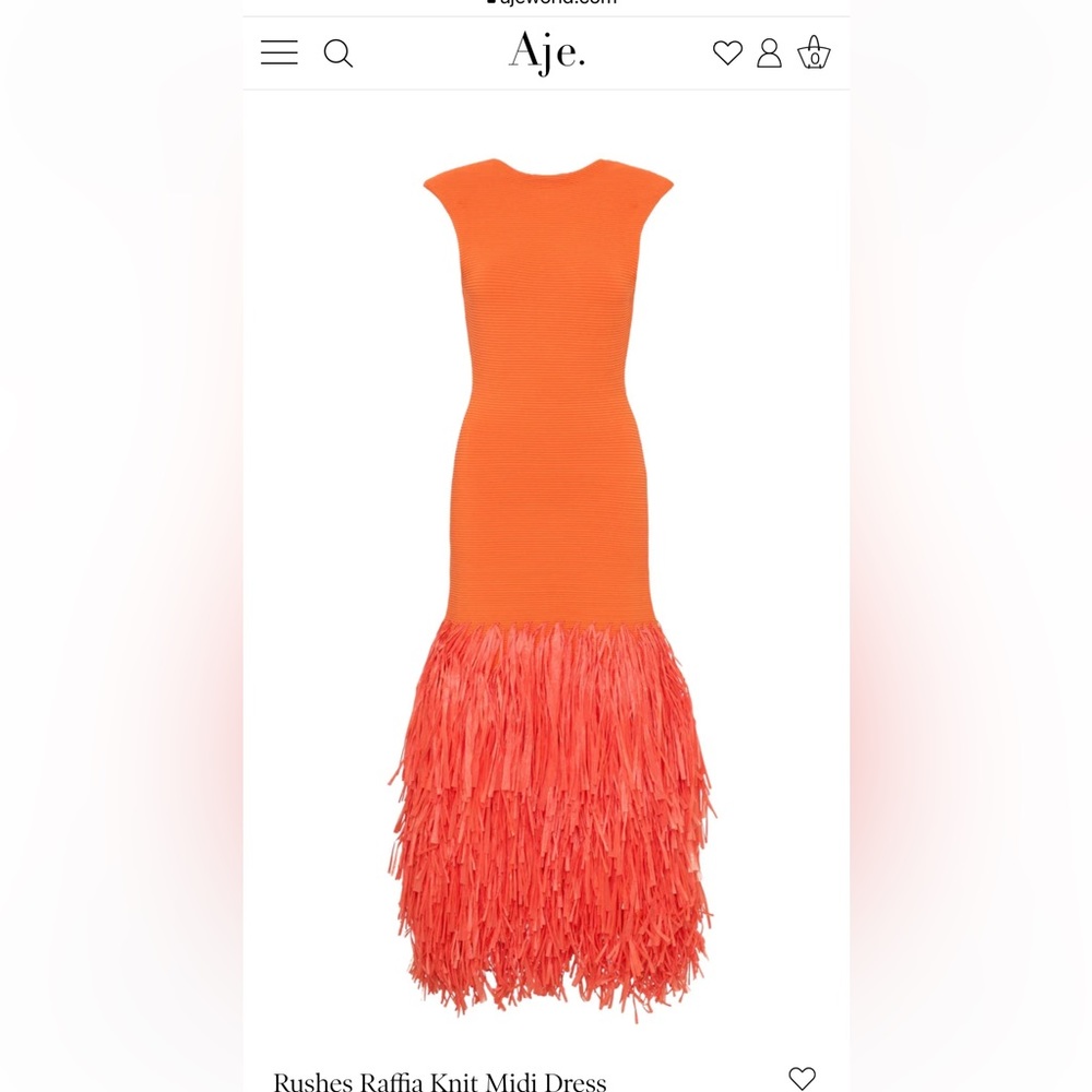 Rushes Raffia Knit Midi Dress